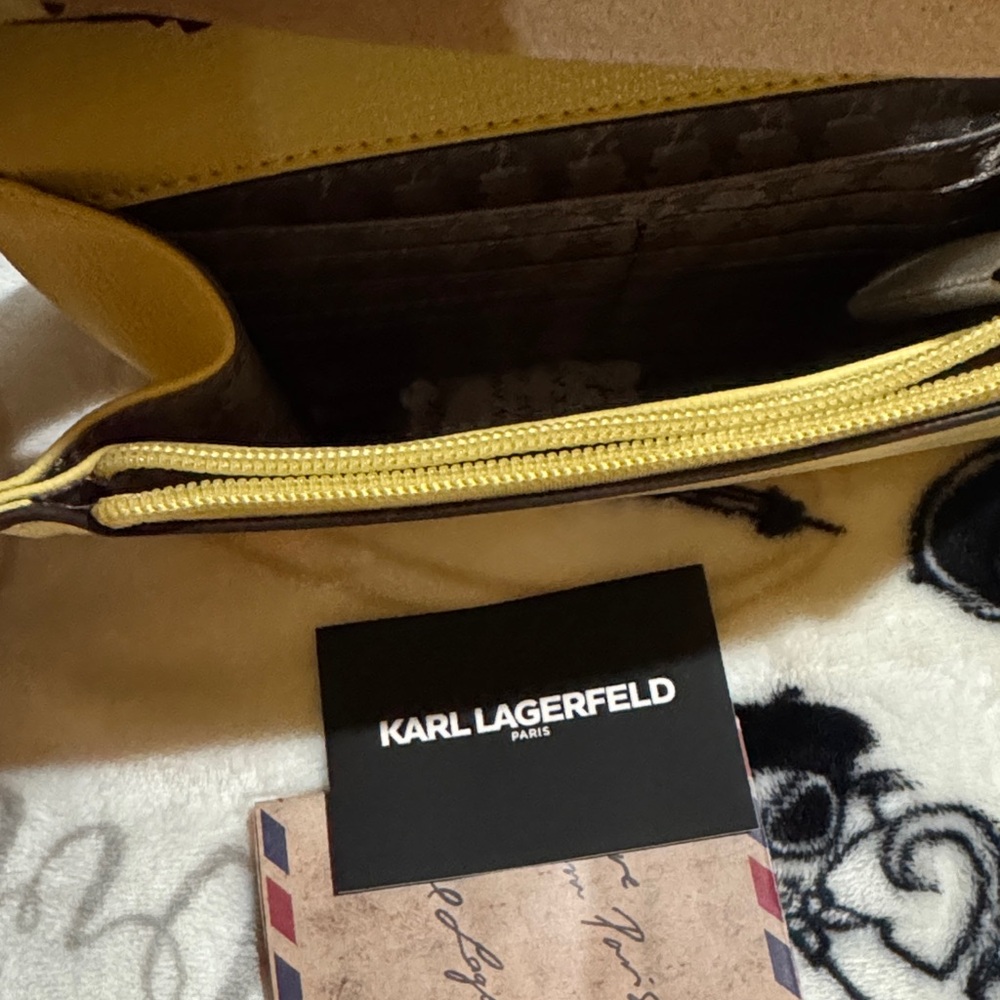 Karl Lagerfeld Vibrant Yellow Crossbody Bag - Picture 7 of 10